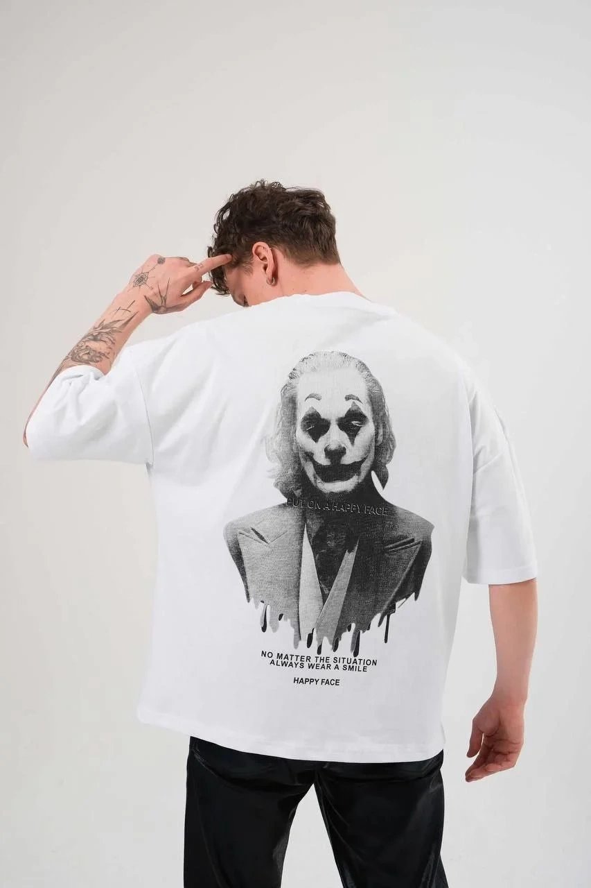 Men's White Regular Crew Neck Printed Comfortable T-Shirt 3
