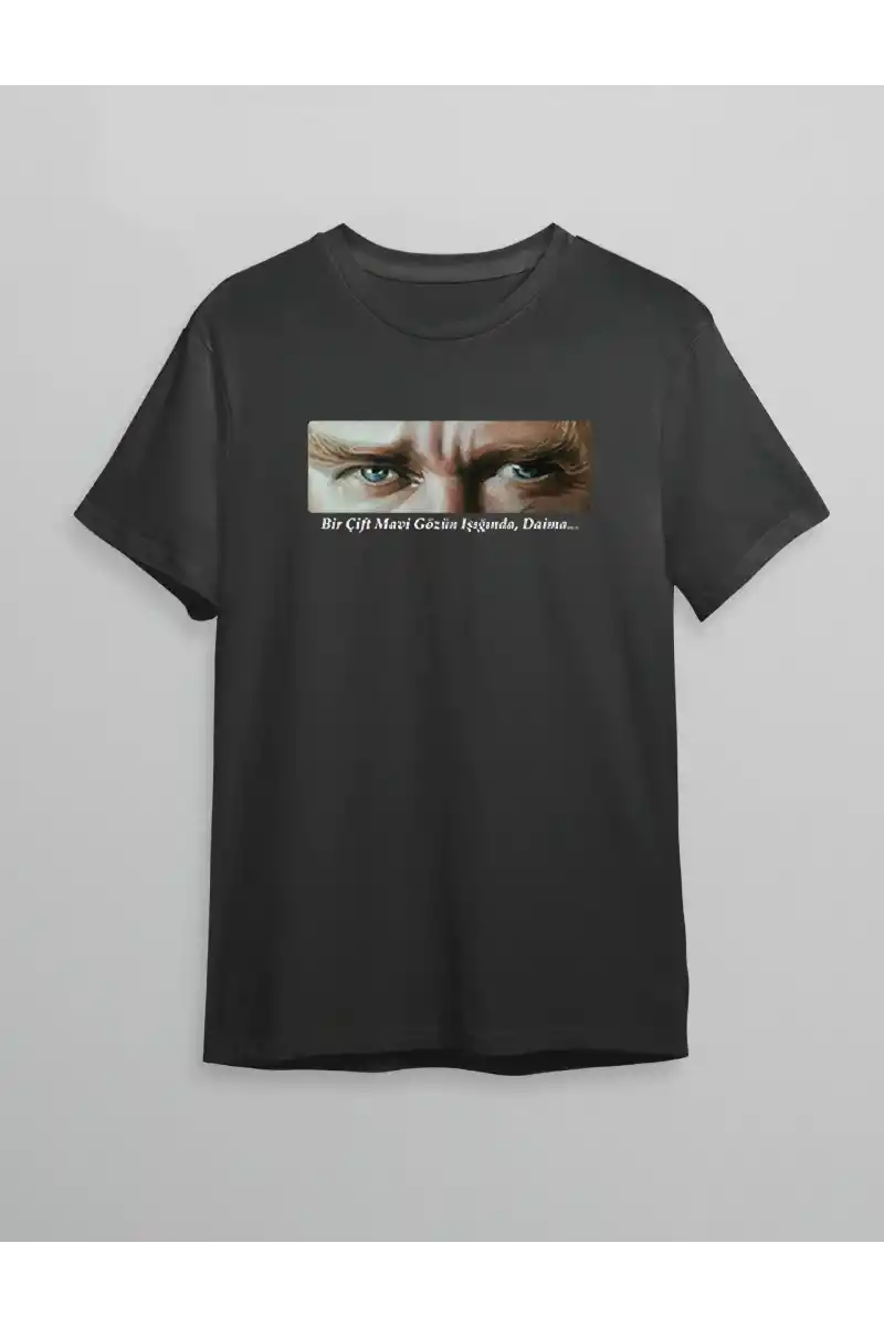 10 Kasım Unisex Atatürk Baskılı T-shirt - Siyah