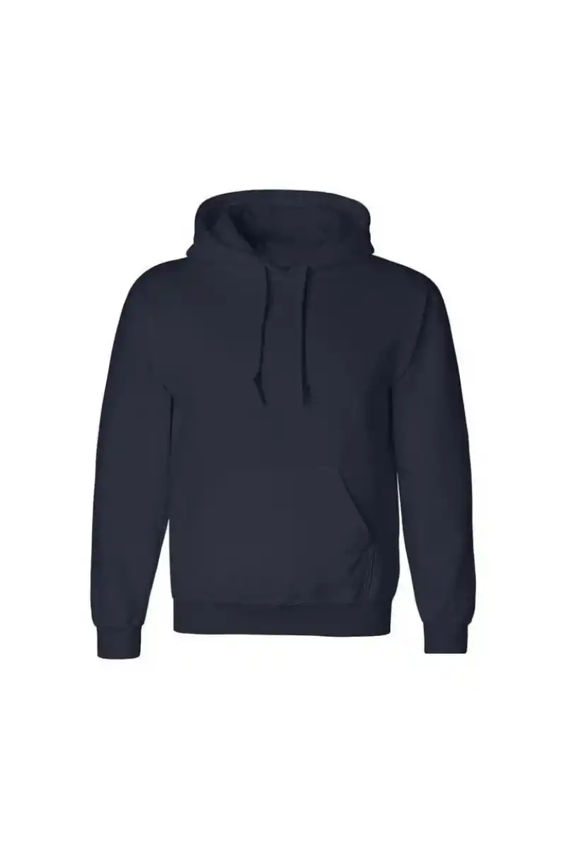 Erkek 3 İplik Pamuklu Kapüşonlu Cepli Oversize Hoodie Sweatshirt - Lacivert