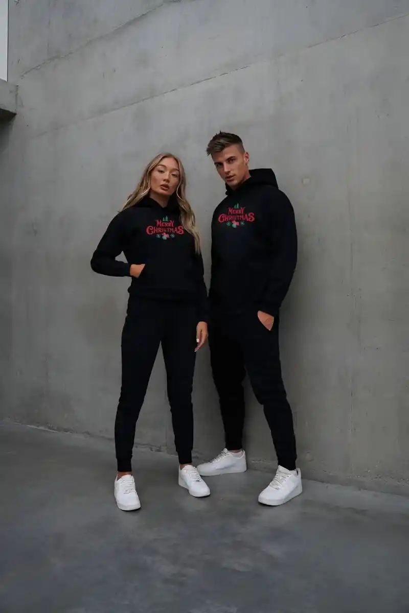 Yılbaşı Merry Chrıstmas Sweatshirt & Hoodie - Siyah