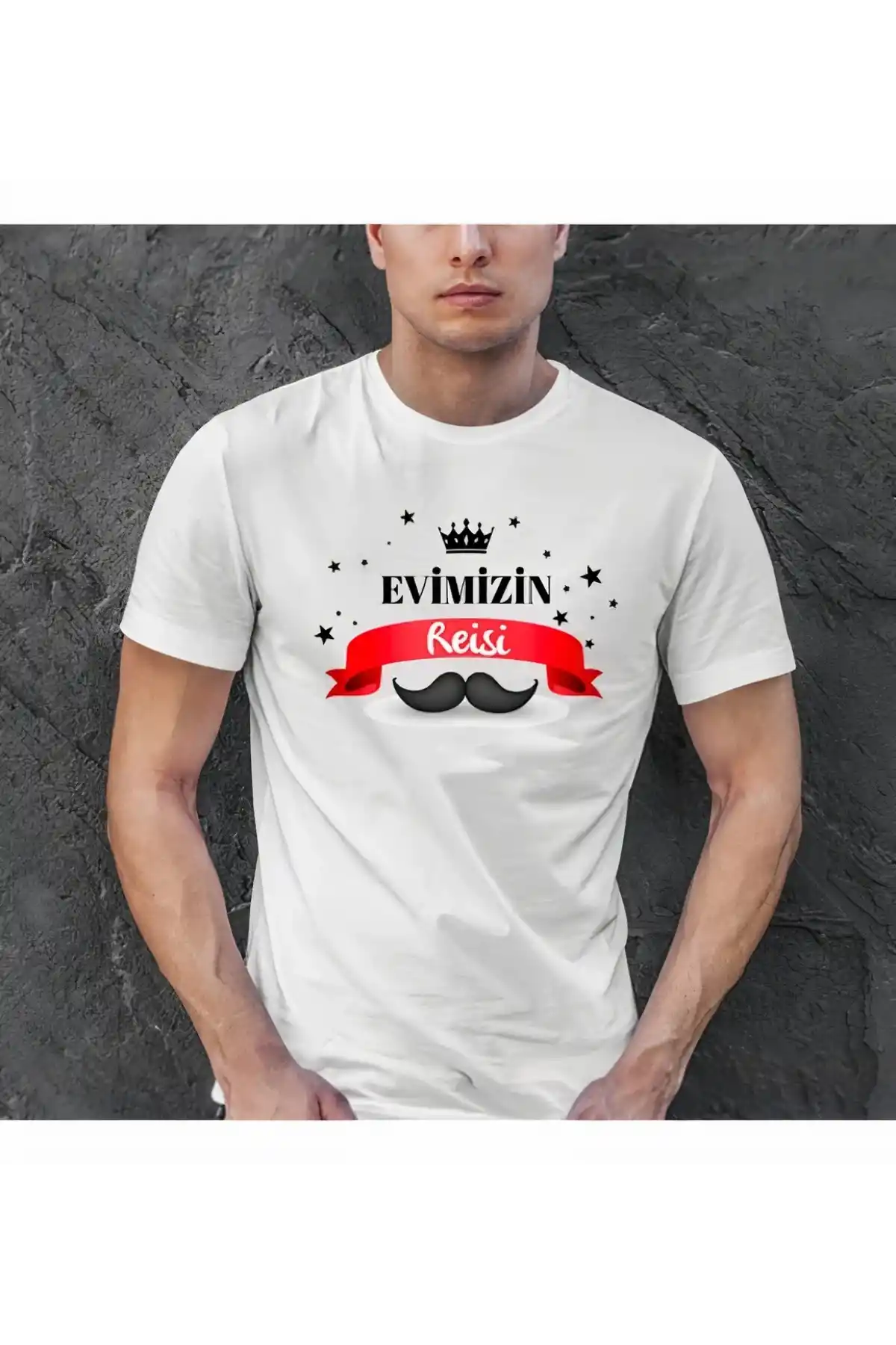 Babalar Günü Baskılı T-shirt - Beyaz