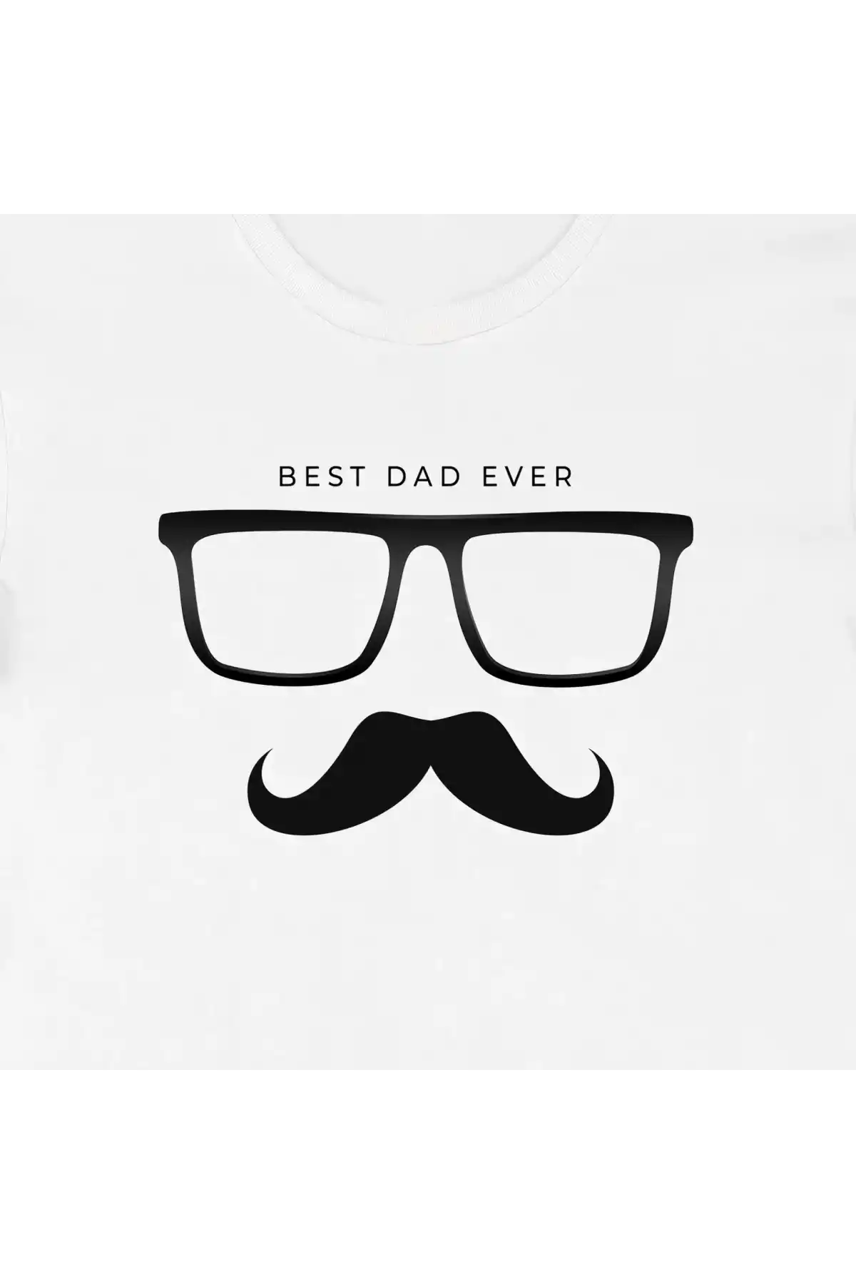 Babalar Günü Baskılı T-shirt - Beyaz