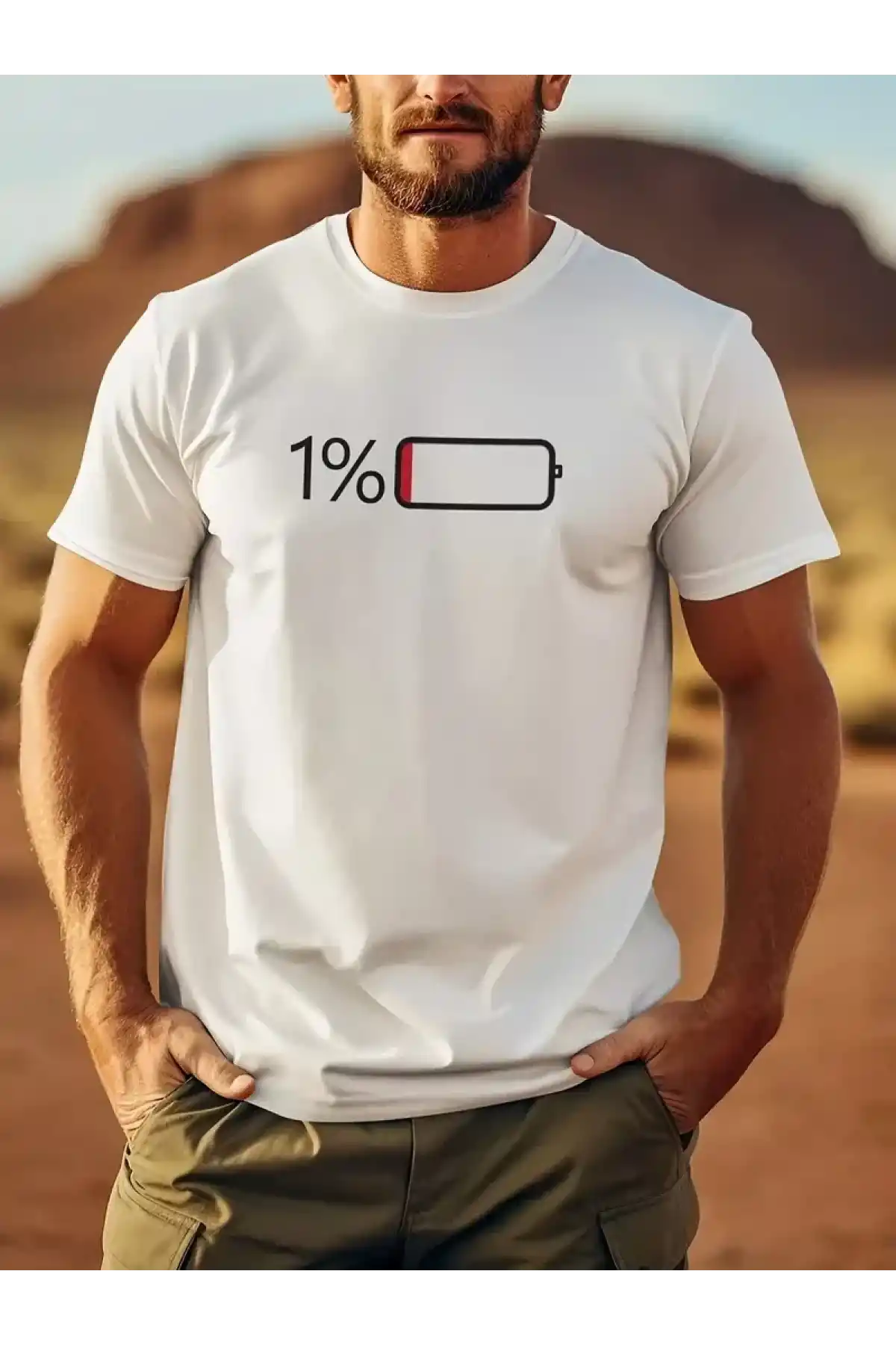 20/1 Penye Compack Sarj %1 Baskılı Oversize Bisiklet Yaka Kısa Kol Yazlık T-shirt - Beyaz