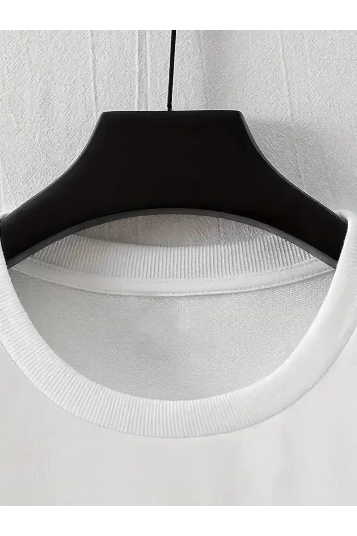 LB Baskılı Ön Arka Oversize Bisiklet Yaka Kısa Kol T-shirt - Beyaz