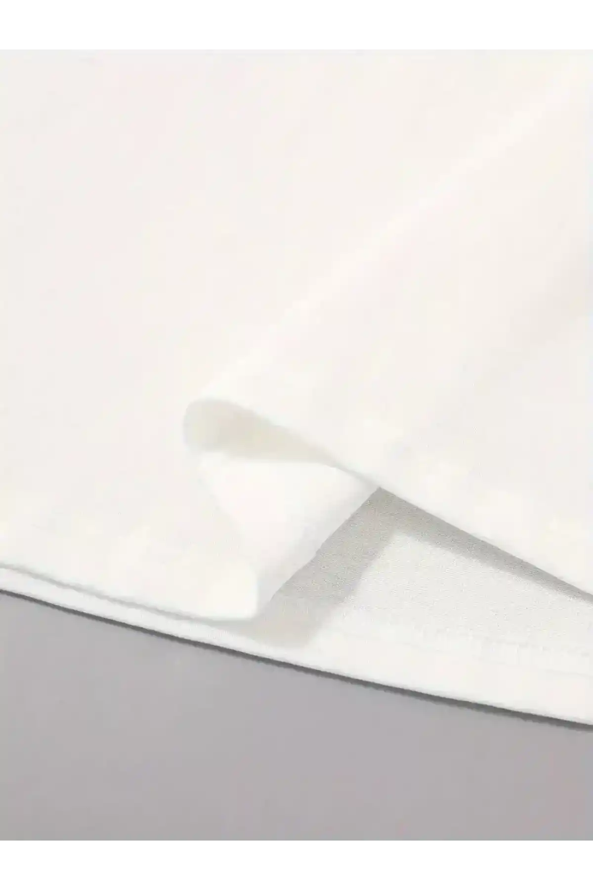 20/1 Penye Compack Sarj %1 Baskılı Oversize Bisiklet Yaka Kısa Kol Yazlık T-shirt - Beyaz