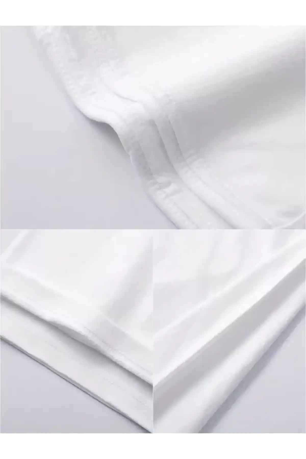 20/1 Penye Compack Bisiklet Yaka Kore tarzı sevimli ayı baskı Kısa Kol Erkek t-shirt - Beyaz