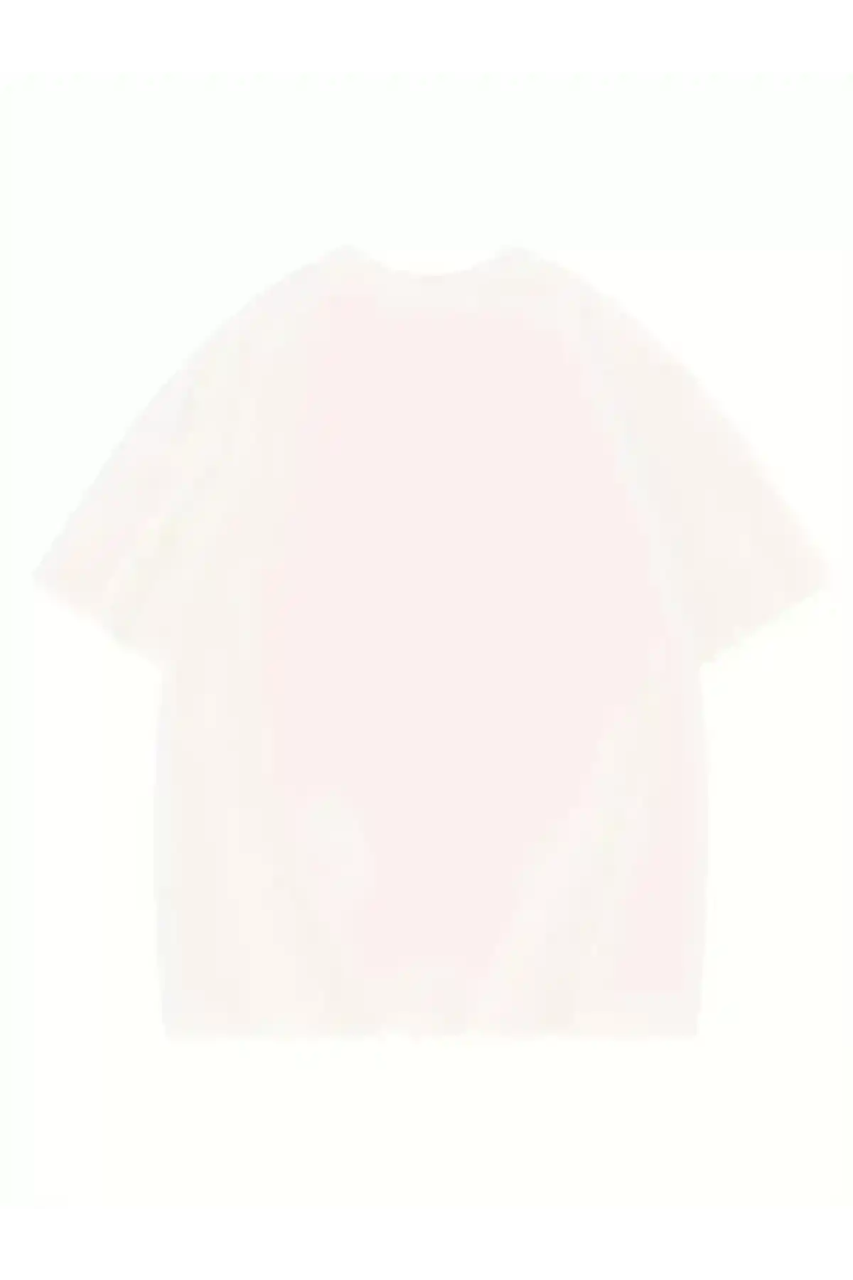 Thousand Ön Arka Baskılı Oversize Bisiklet Yaka T-shirt - Beyaz