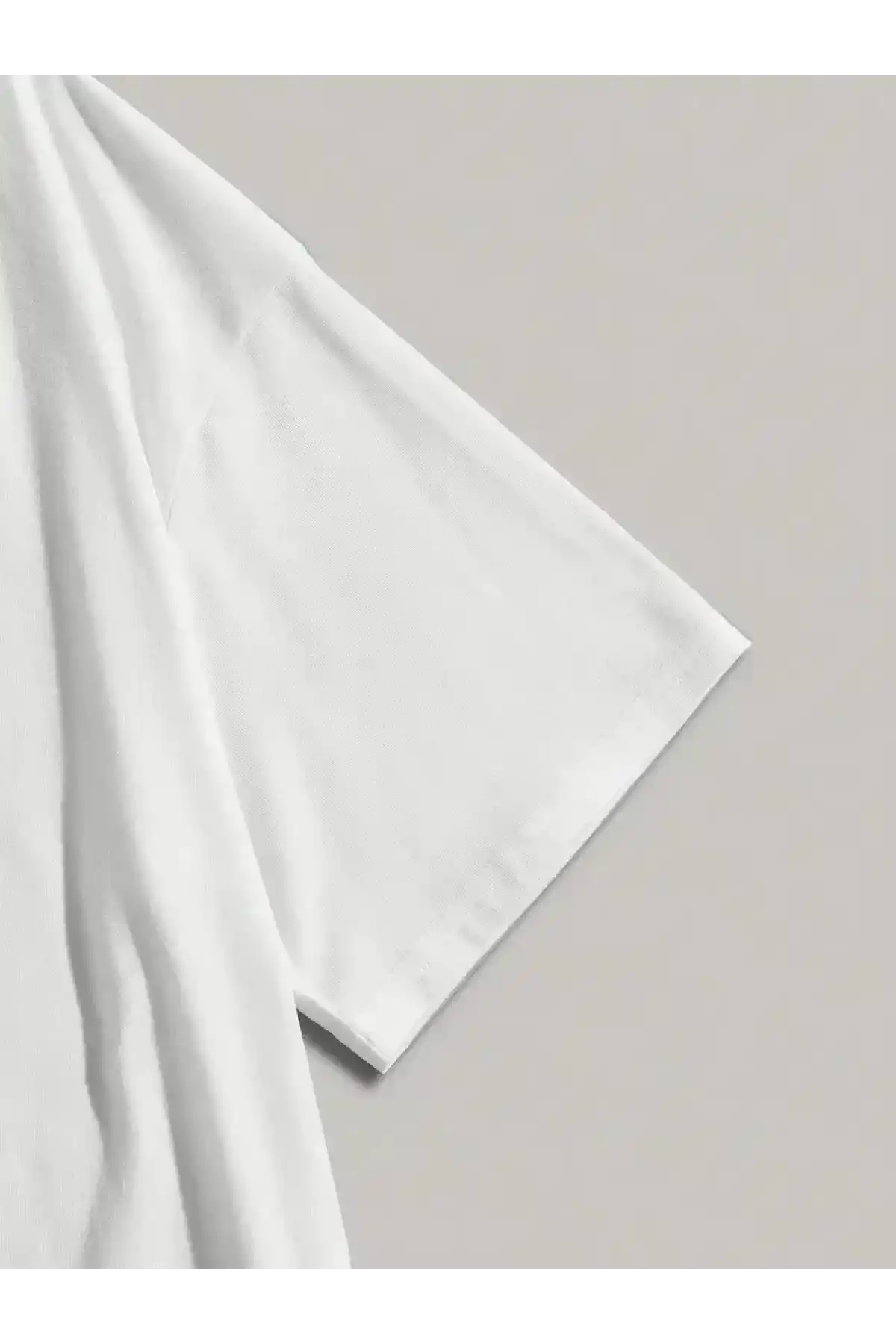 20/1 Penye Compack Dark Angel Baskılı Oversize Kısa Kol Yazlık T-shirt- Beyaz