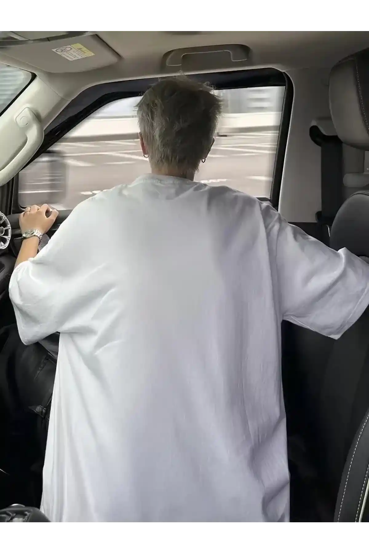 Baskı Erkek Oversive Tişört, Grafik Tişört Erkek Yazlık Outdoor Kıyafetleri, Sporda ve Günlük Giyime Uygun - Beyaz