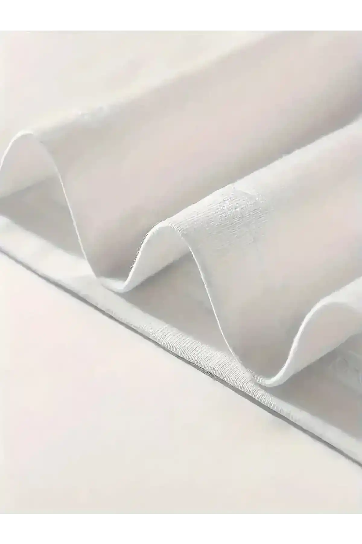 20/1 Penye Compack Gülücük Baskılı Oversize Bisiklet Yaka Kısa Kol Yazlık T-shirt - Beyaz