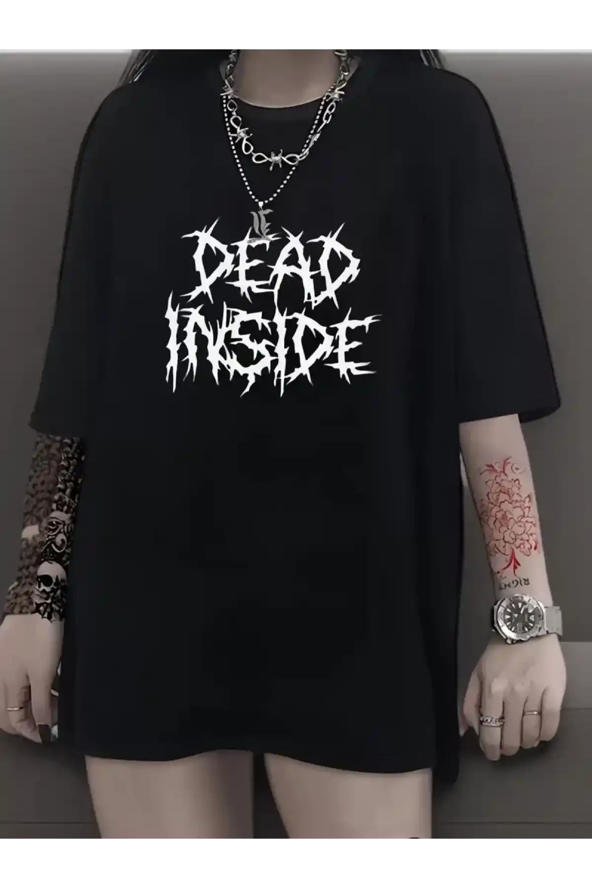 Canlı Harf Baskılı Büyük Boy Oversize Kısa Kollu Tişört - Yumuşak, Nefes Alabilir, Kadınlar için Rahat Yaz ve İlkbaharın Vazgeçilmezi - Rahat Kesim, Rahat, Şık Kadın Giysileri - Siyah