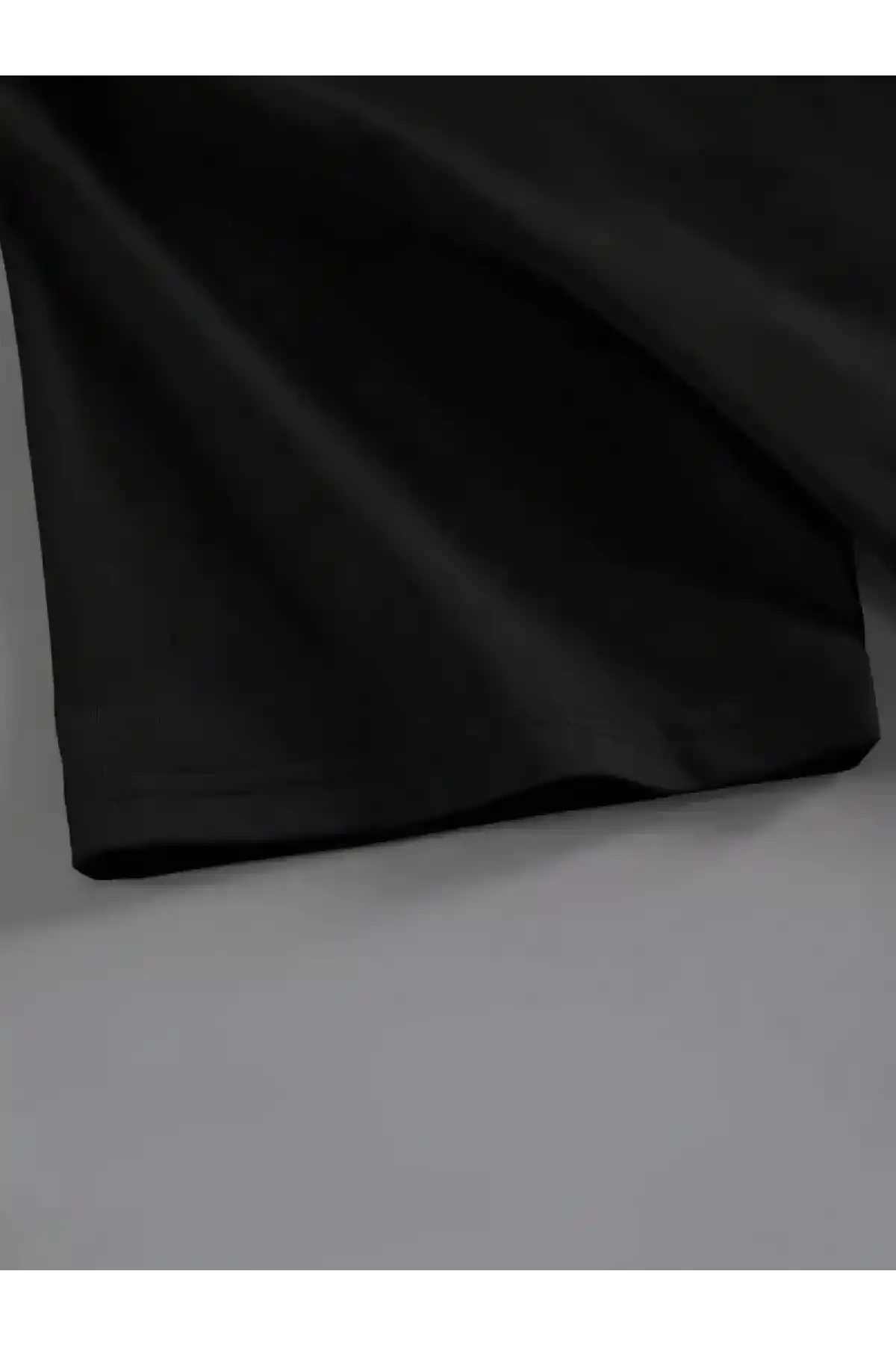 20/1 Penye Compack Baskılı Oversize Kahve Desenli Kadın Kısa Kol Yazlık T-shirt - Siyah