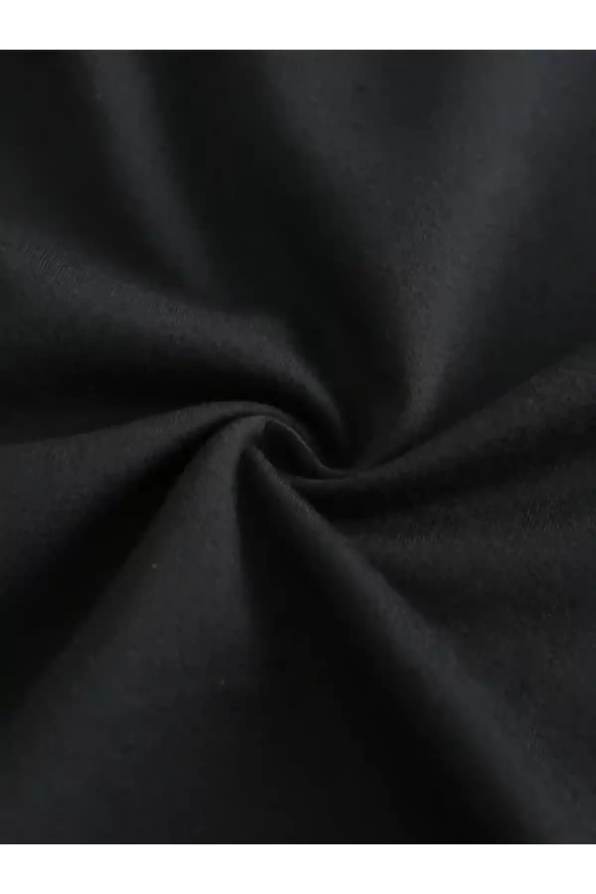 20/1 Penye Compack Baskılı Oversize Kısa Kol Bisiklet Yaka T-shirt - Siyah