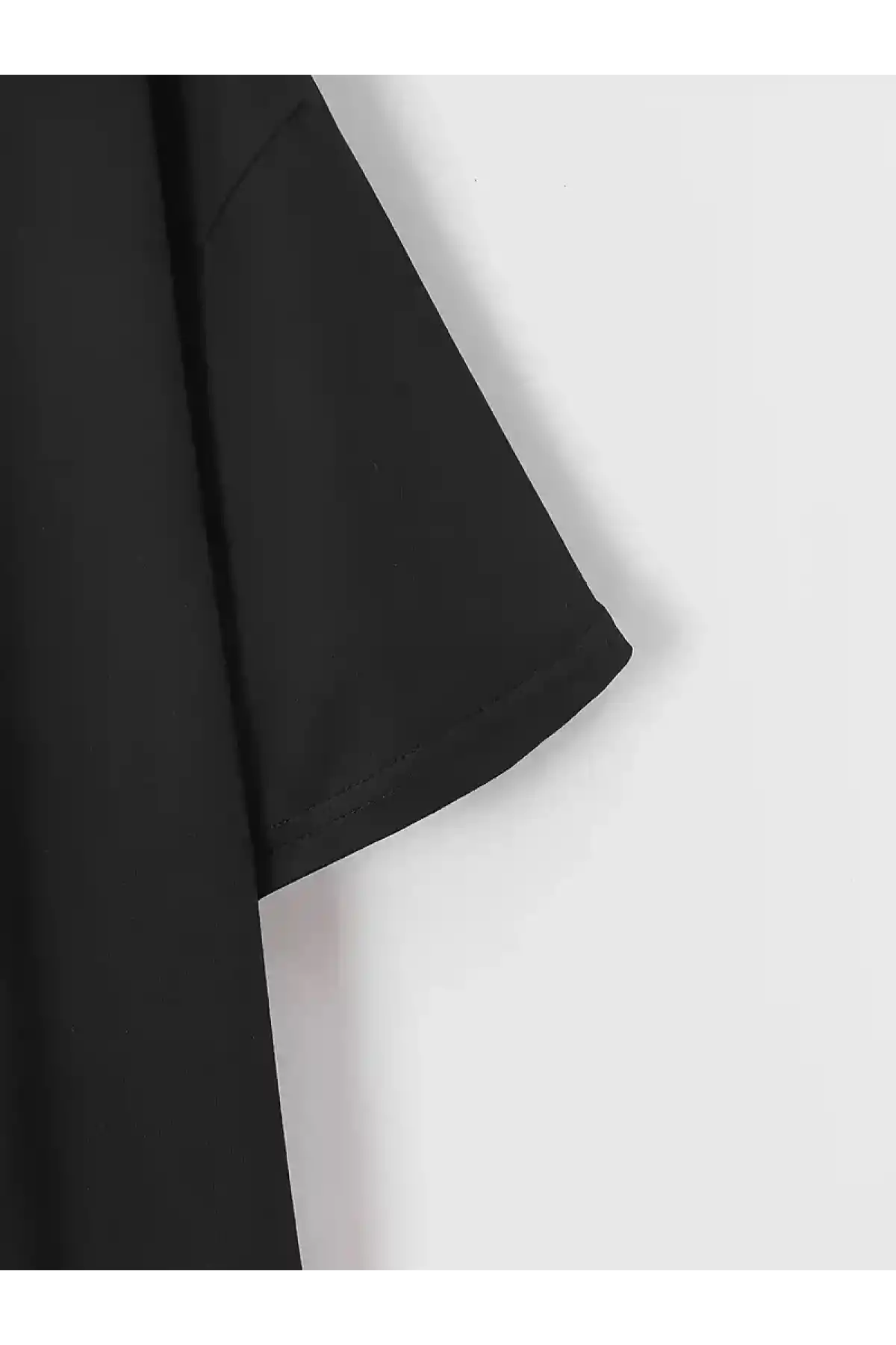 20/1 Penye Compack New York Baskılı Oversize Kısa Kol Bisiklet Yaka T-shirt - Siyah