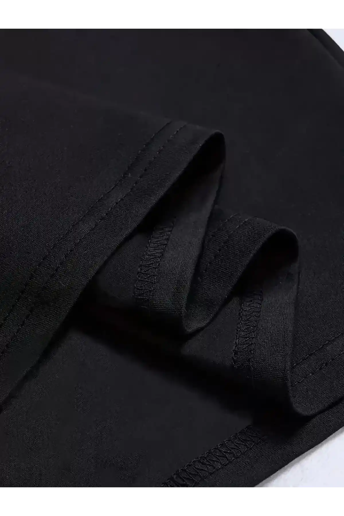 LB Ön Arka Baskılı Oversize Bisiklet Yaka Yazlık T-shirt - Siyah