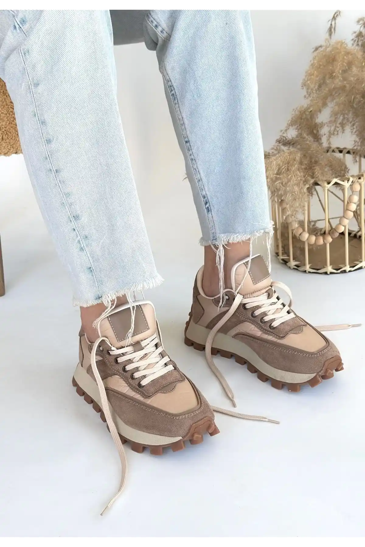 Berty Vizon Süet Bağcıklı Spor Ayakkabı - GC