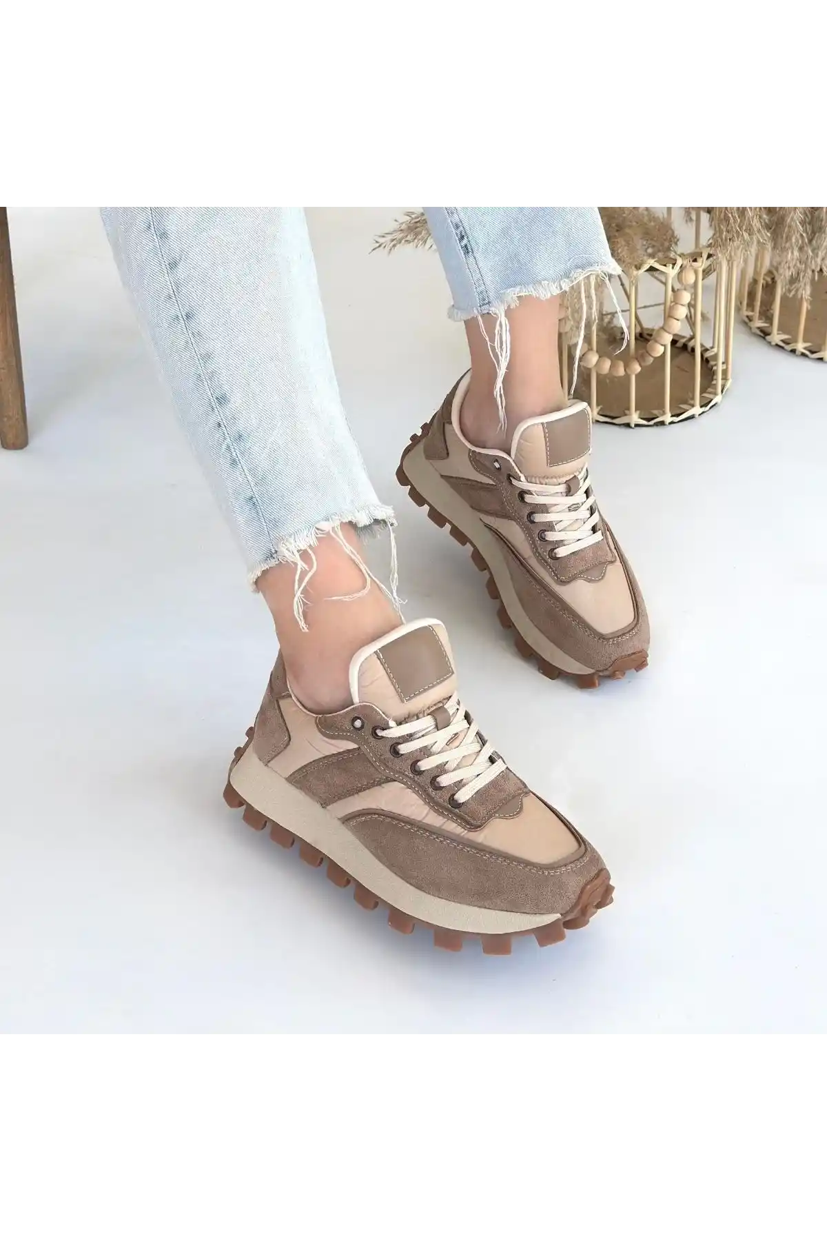 Berty Vizon Süet Bağcıklı Spor Ayakkabı - GC