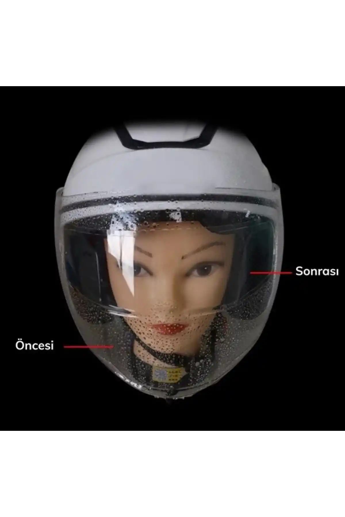 Buğu Önleyici Motosiklet Kaskı Vizörü Su Geçirmez Dayanıklı Çizik Koruma Lens Filmi (4767) - GC