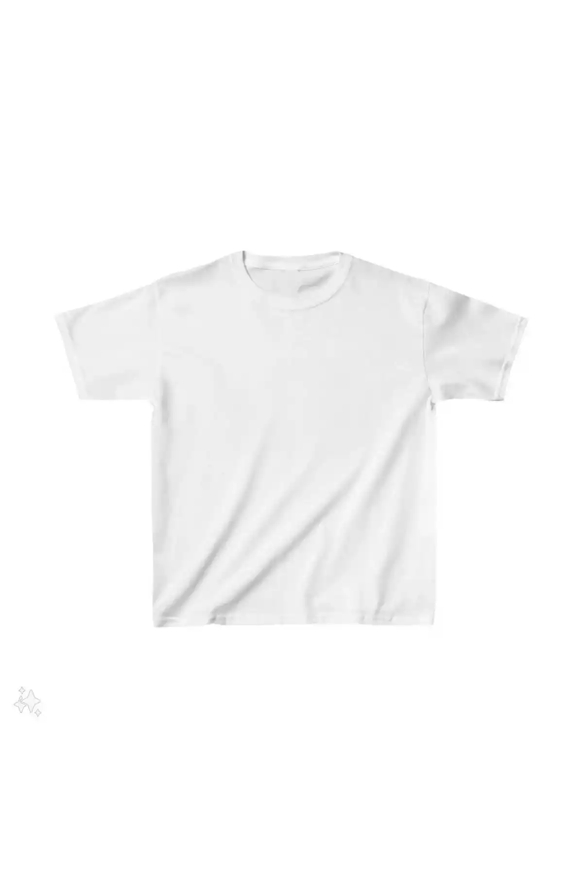 Çocuk Unisex Basic T-Shirt - Beyaz