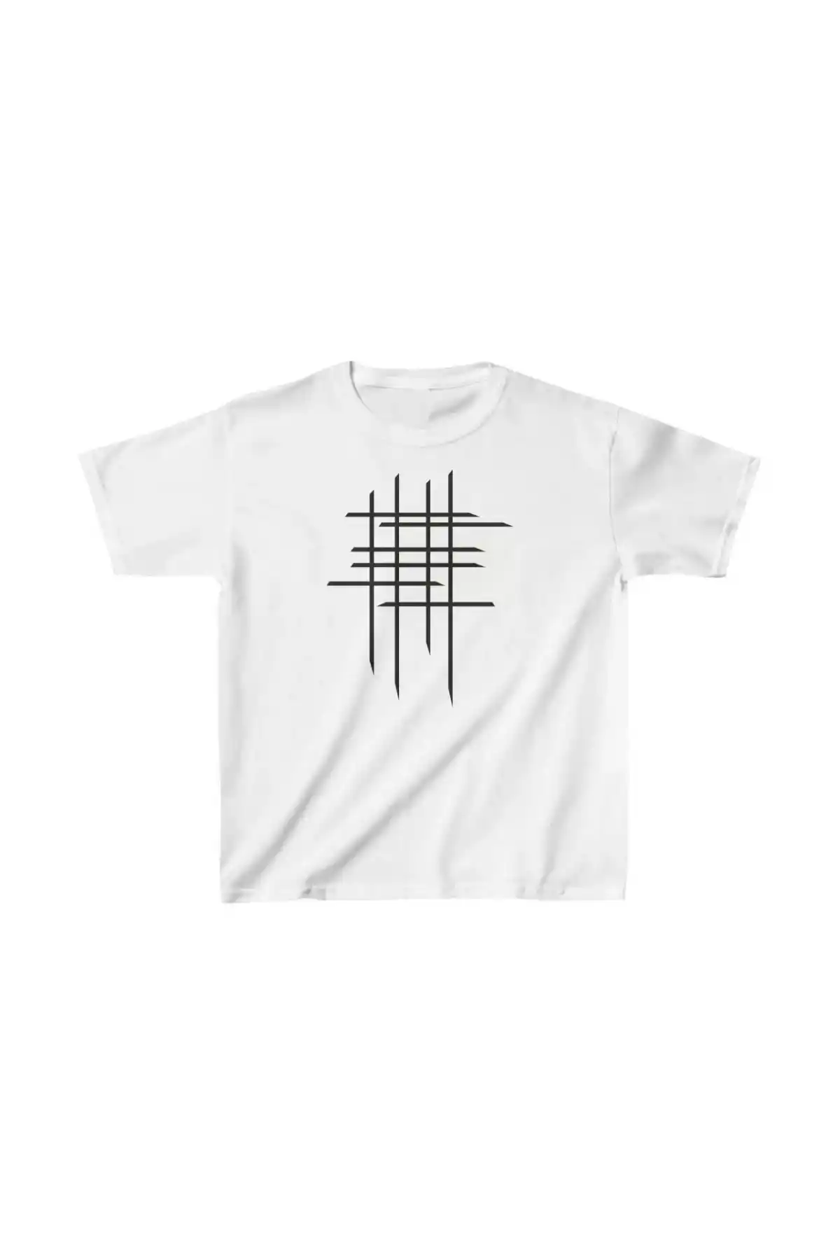 Çocuk Unisex Baskılı T-Shirt - Beyaz