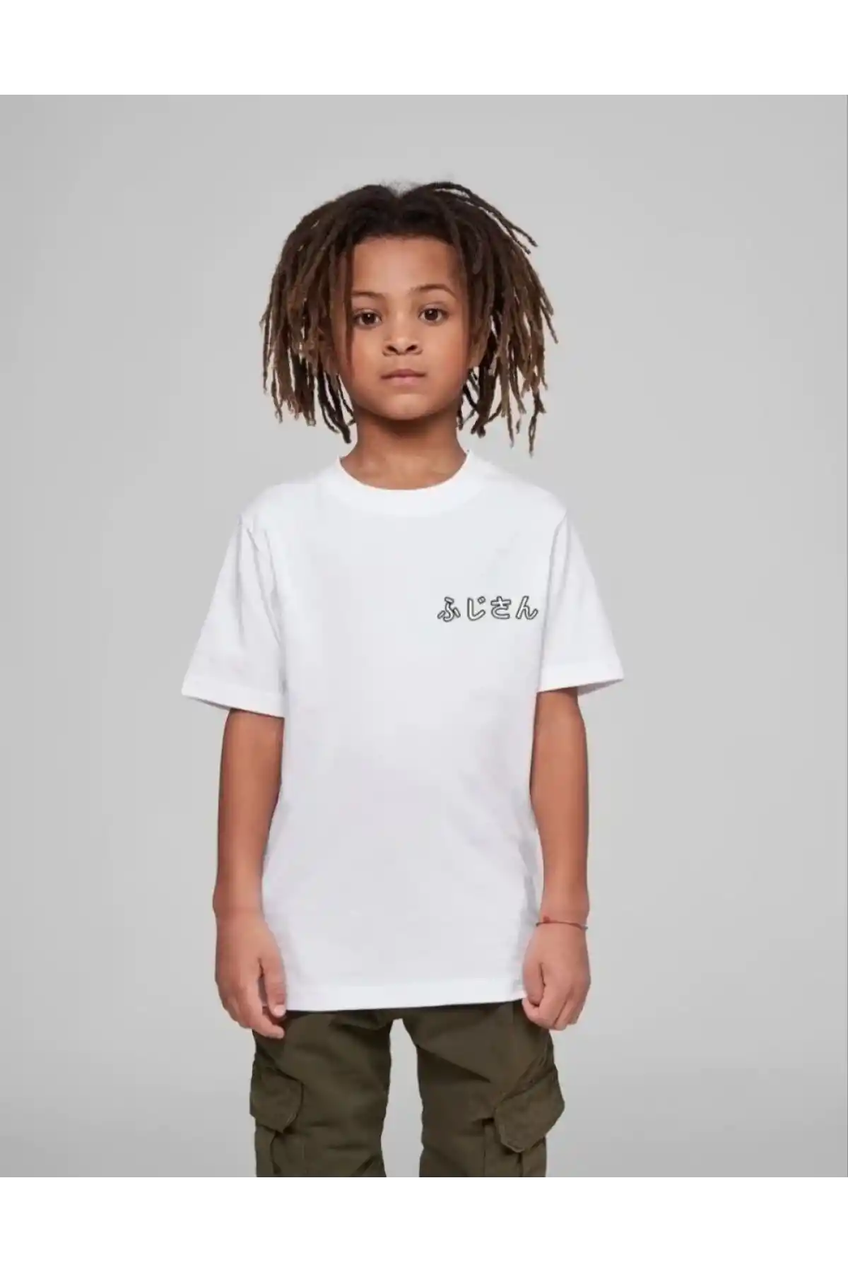 Çocuk Unisex Baskılı T-Shirt - Beyaz