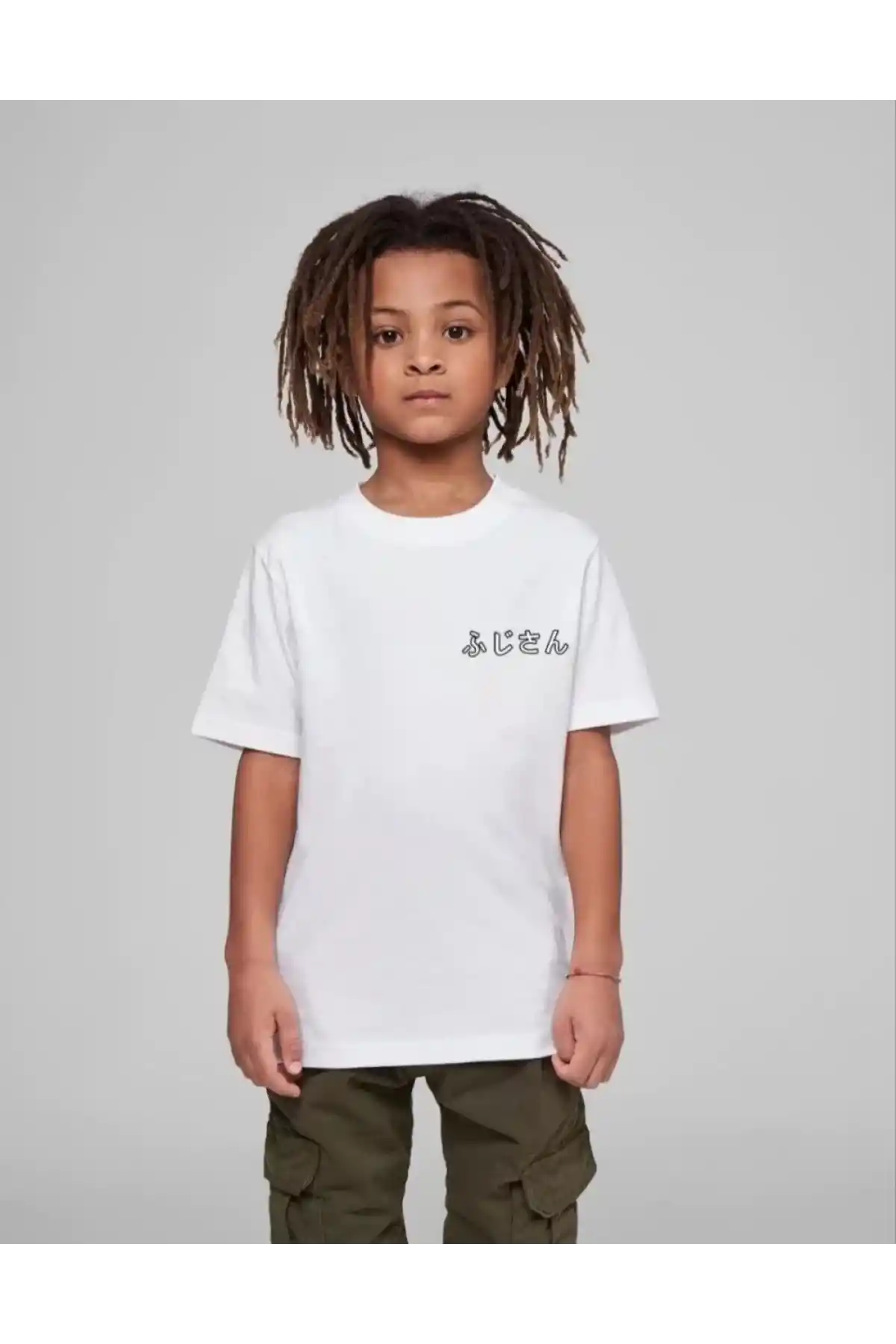 Çocuk Unisex Baskılı T-Shirt - Beyaz