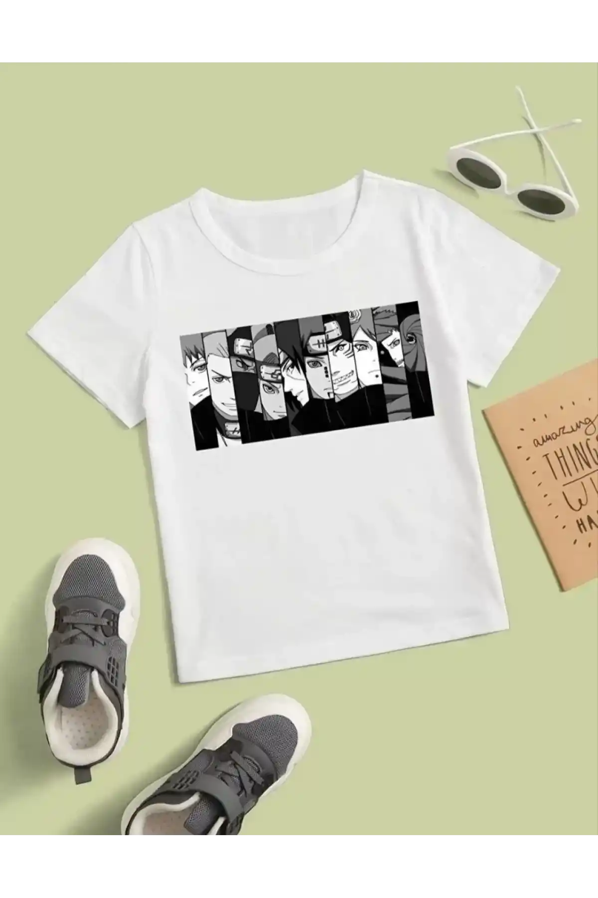 Çocuk Unisex Baskılı T-Shirt - Beyaz
