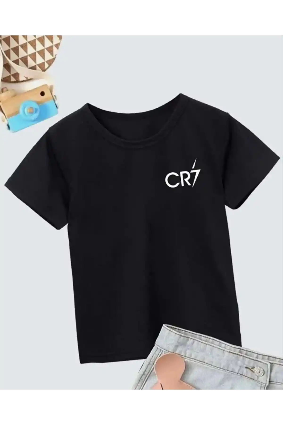 Erkek Çocuk Baskılı T-Shirt - Siyah