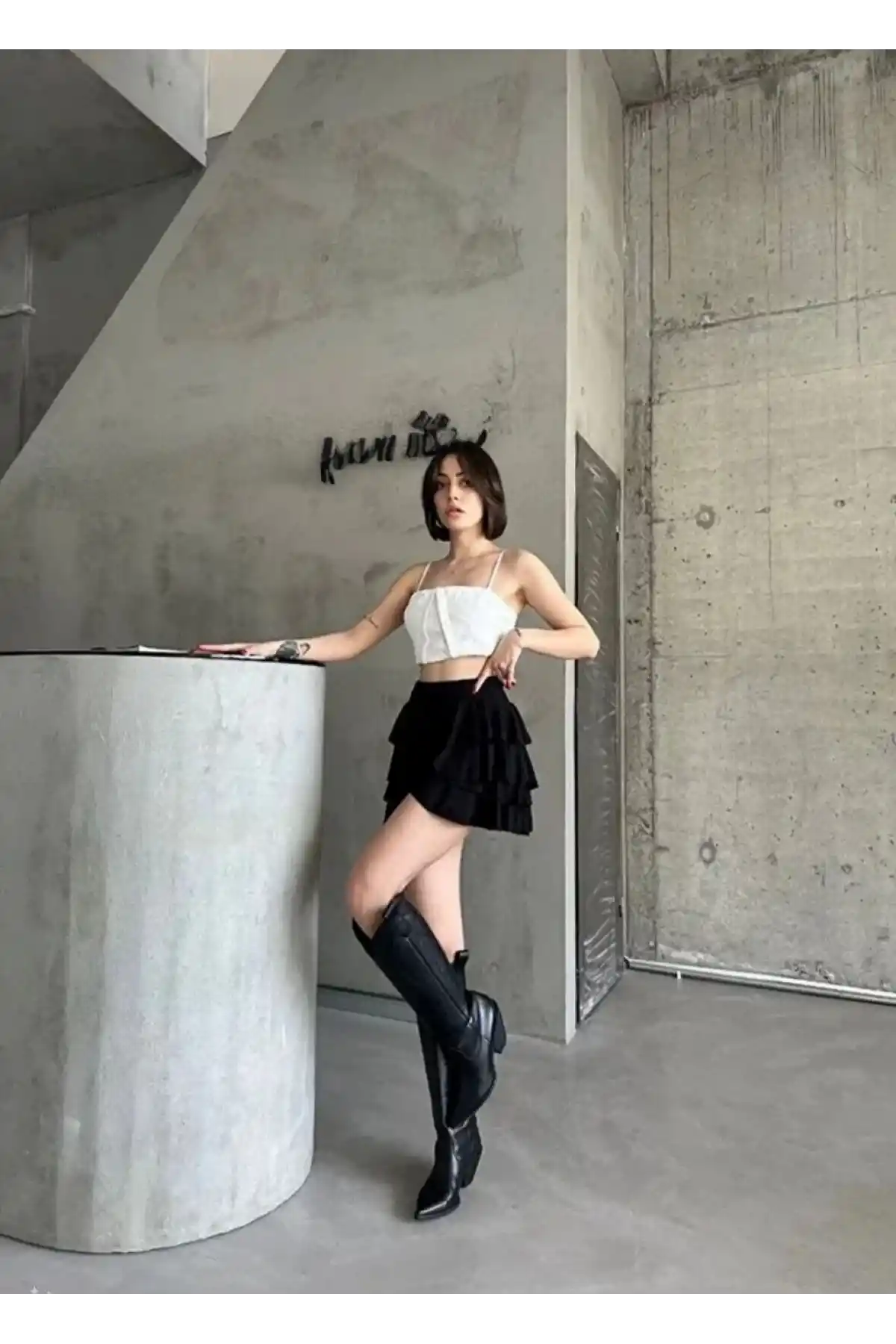 Kadın Mykonos Etek - Siyah