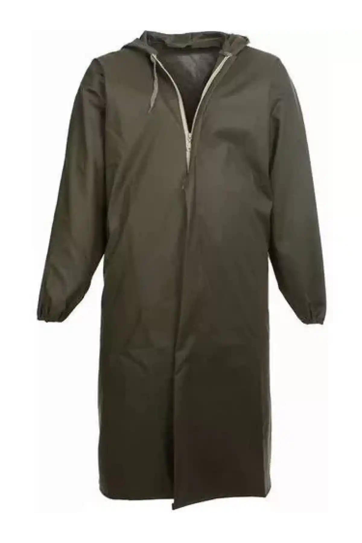 Liman, Avci, Balıkçı, Kurye Kapüşonlu Pardösü Yağmurluk - Haki