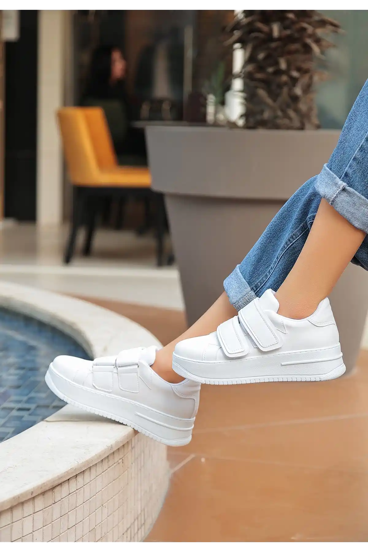 Marx Beyaz Cilt Spor Ayakkabı - GC