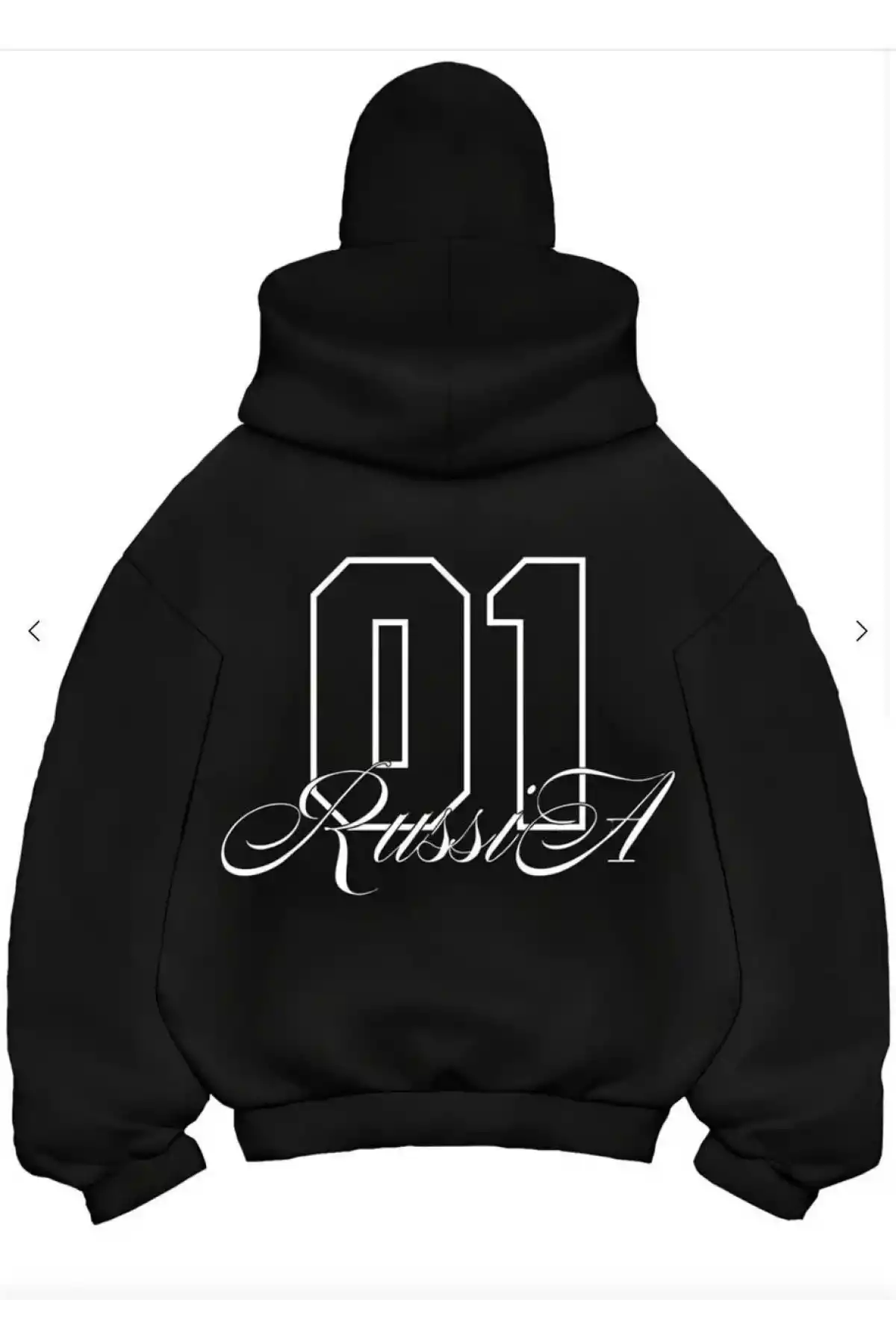 Samuray Ninja Çift Kapşonlu ZIP Fermuarlı Kanguru Çepli Tam Fermuarlı ön Arka - Siyah