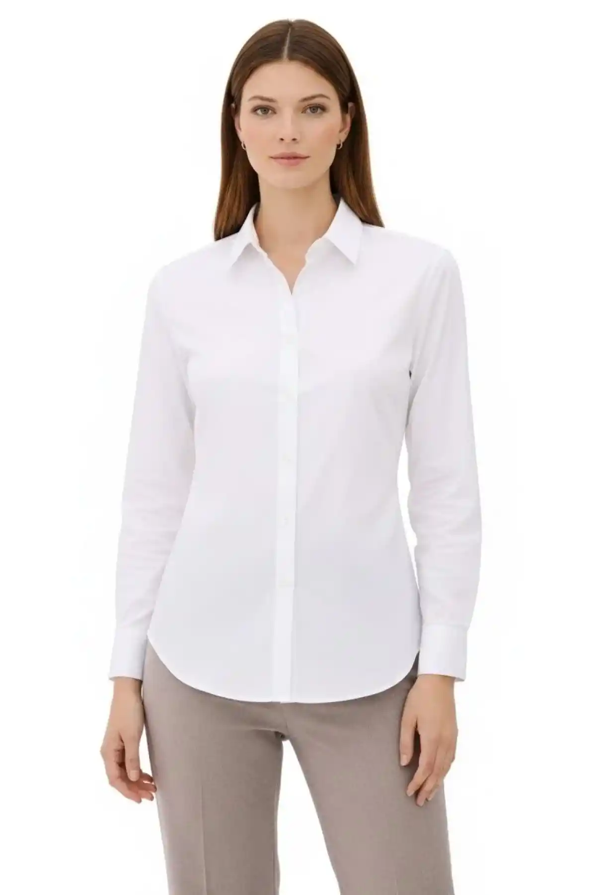 Tesettür Beyaz Gömlekli Pliseli Etek İkili Takım Gündelik ve Ofis Şıklığı - Siyah