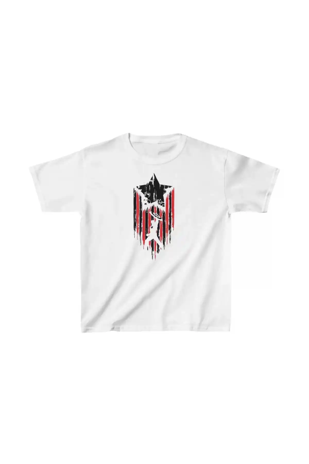 Unisex Çocuk Baskılı T-Shirt - Beyaz