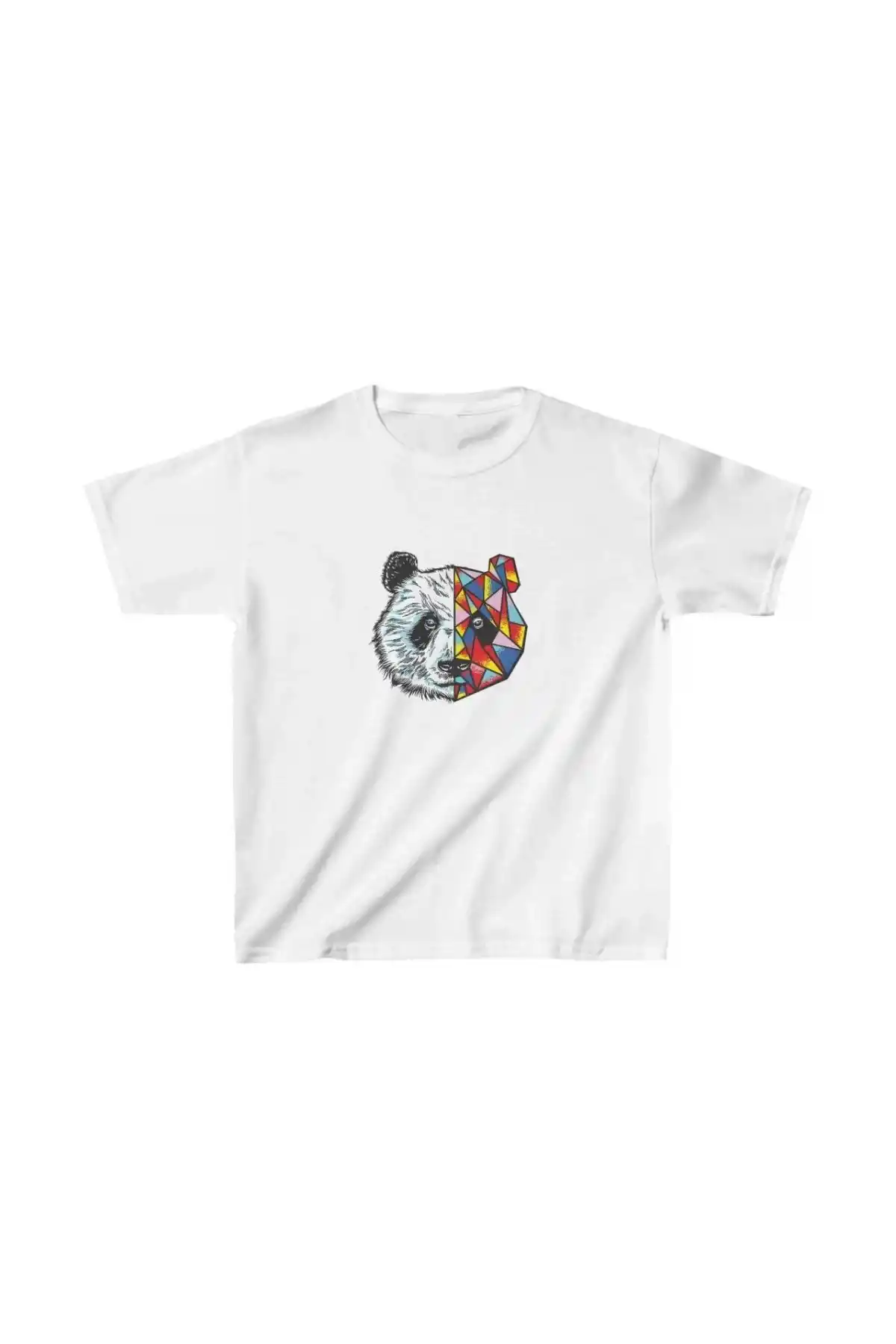 Unisex Çocuk Baskılı T-Shirt - Beyaz