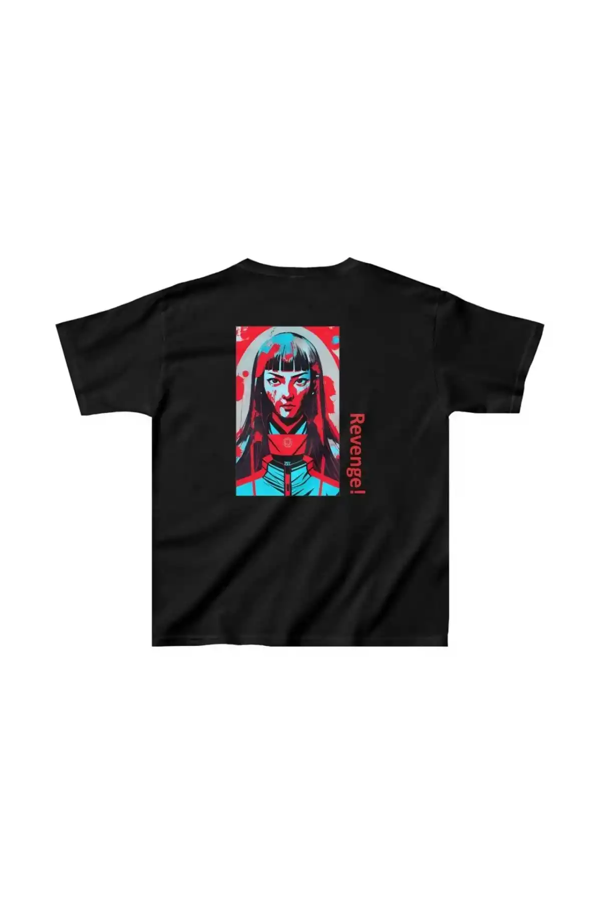 Unisex Çocuk Baskılı T-Shirt - Siyah