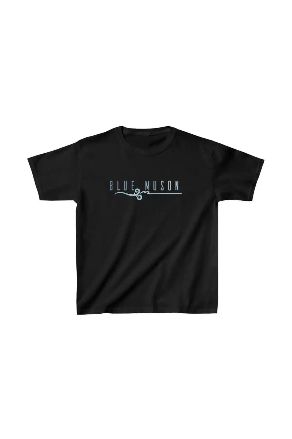 Unisex Çocuk Baskılı T-Shirt - Siyah