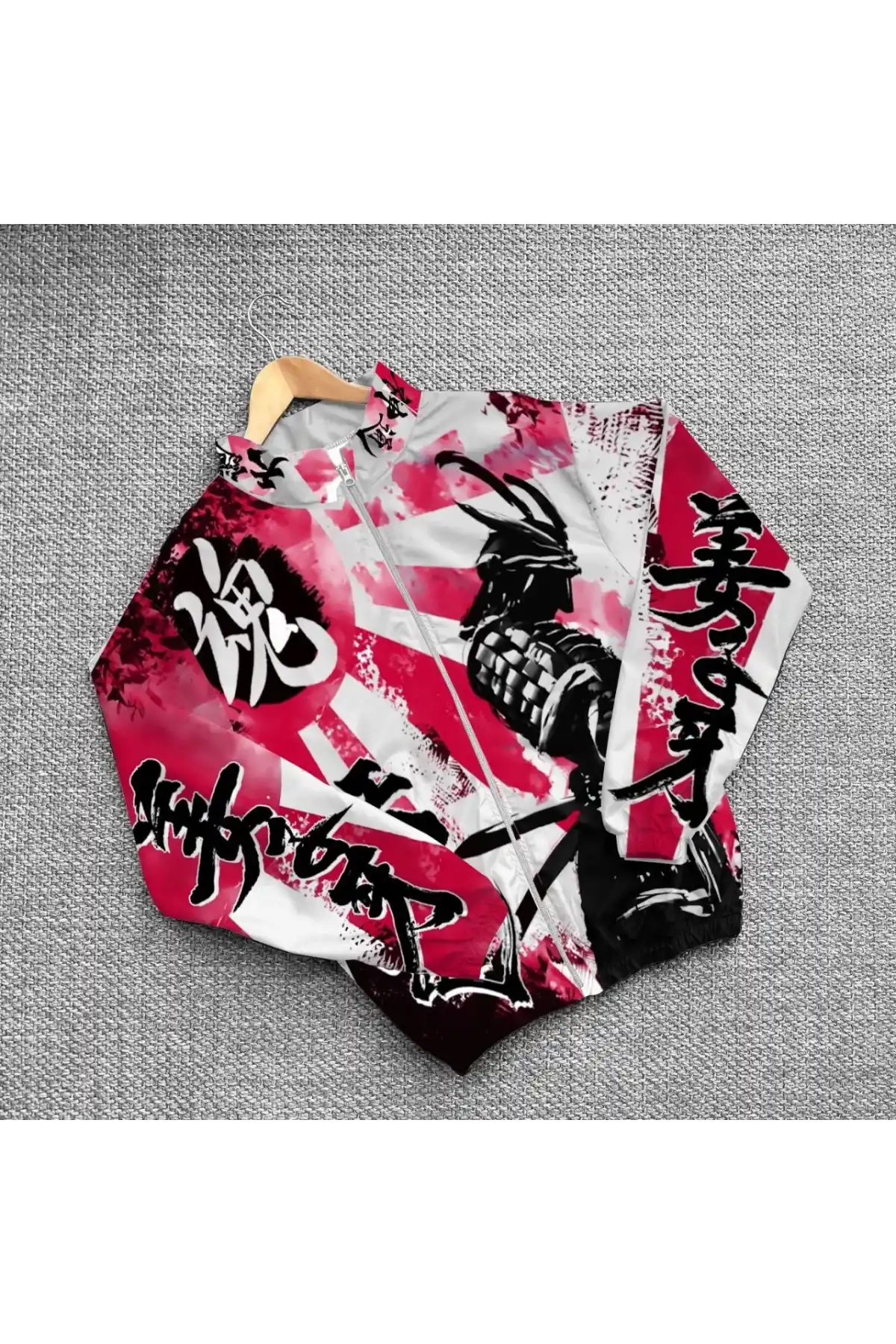 Unisex Dijital Baskılı Paraşüt Rüzgarlık - Renkli