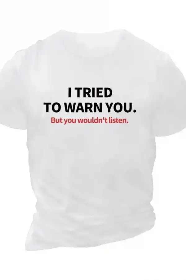 Erkek Baskılı T-Shirt Kısa Kol Bisiklet Yaka Regular Fit Rahat Kalıp Günlük Tişört - Beyaz