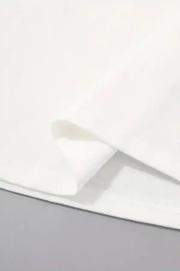 Erkek Kısa Kol Yazlık Tişört Bisiklet Yaka Palmiye Baskılı T-Shirt - Beyaz