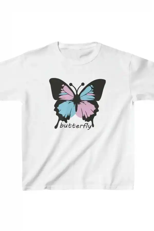 Çocuk Unisex Baskılı T-Shirt - Beyaz
