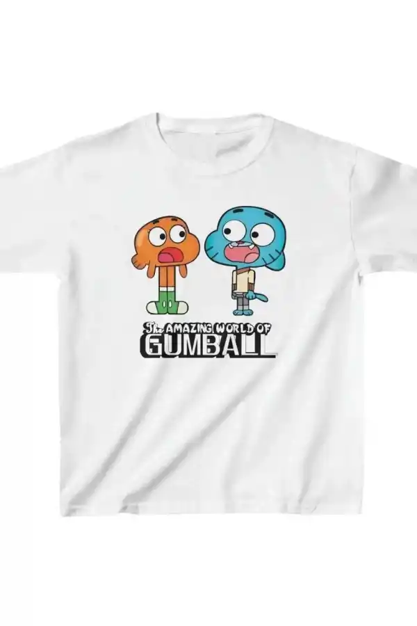 Çocuk Unisex Baskılı T-Shirt - Beyaz