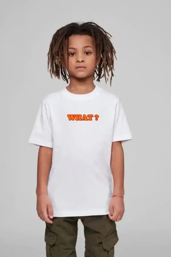 Çocuk Unisex Baskılı T-Shirt - Beyaz