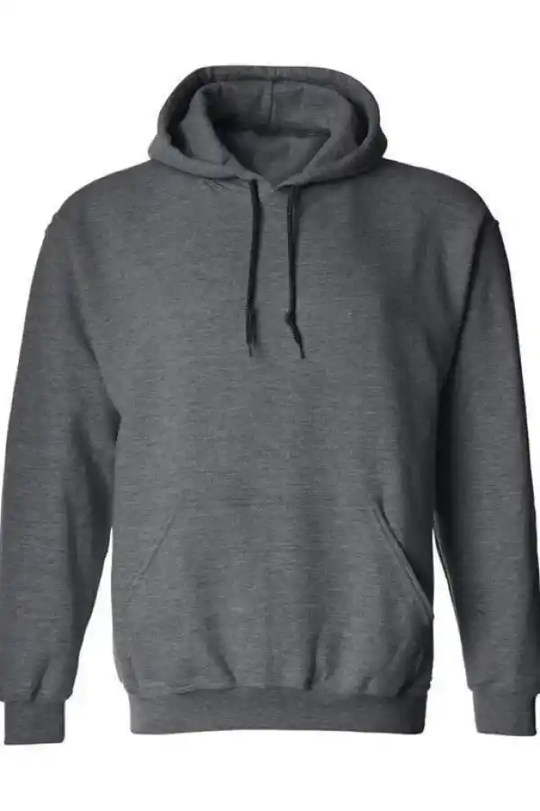 Erkek 3 İplik Pamuklu Kapüşonlu Cepli Oversize Hoodie Sweatshirt - Füme