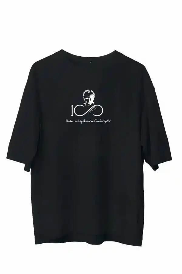 Erkek Baskılı T-Shirt Kısa Kol Bisiklet Yaka Regular Fit Rahat Kalıp Günlük Tişört - Siyah