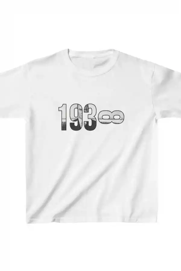 Unisex Çocuk Baskılı T-Shirt - Beyaz