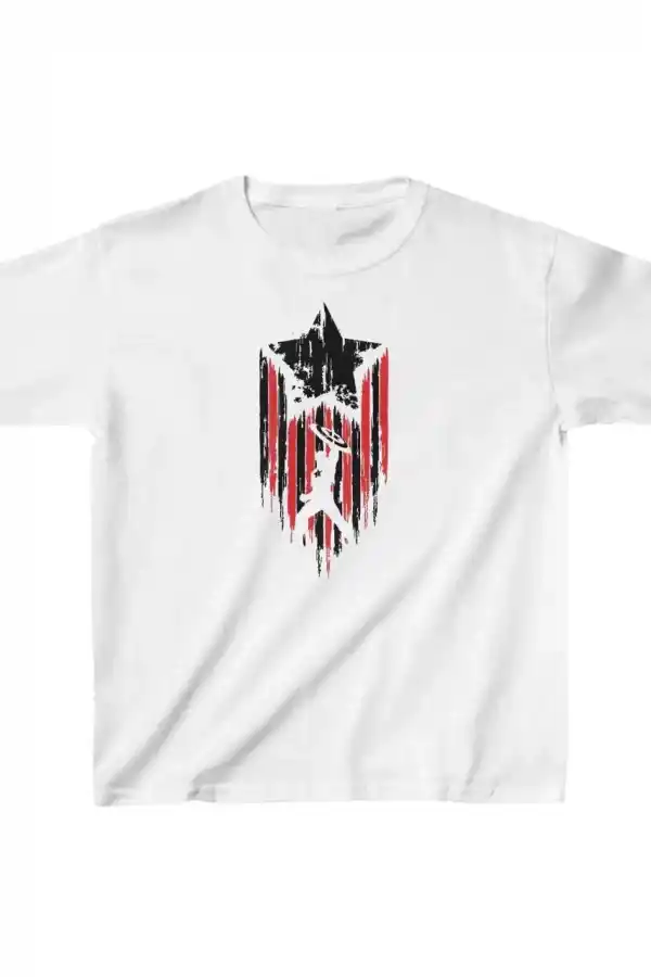 Unisex Çocuk Baskılı T-Shirt - Beyaz