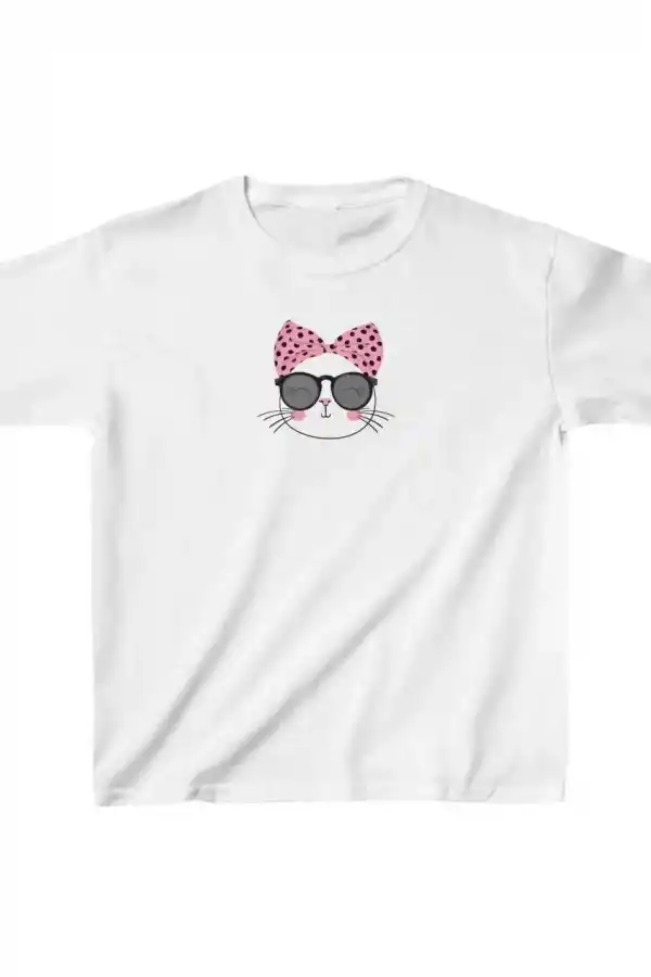 Unisex Çocuk Baskılı T-Shirt - Beyaz