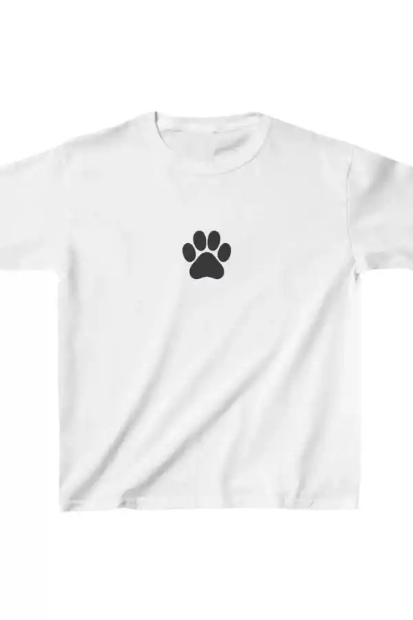 Unisex Çocuk Baskılı T-Shirt - Beyaz