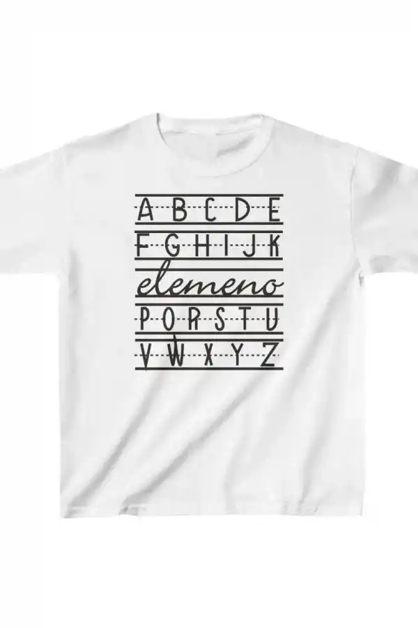Unisex Çocuk Baskılı T-Shirt - Beyaz
